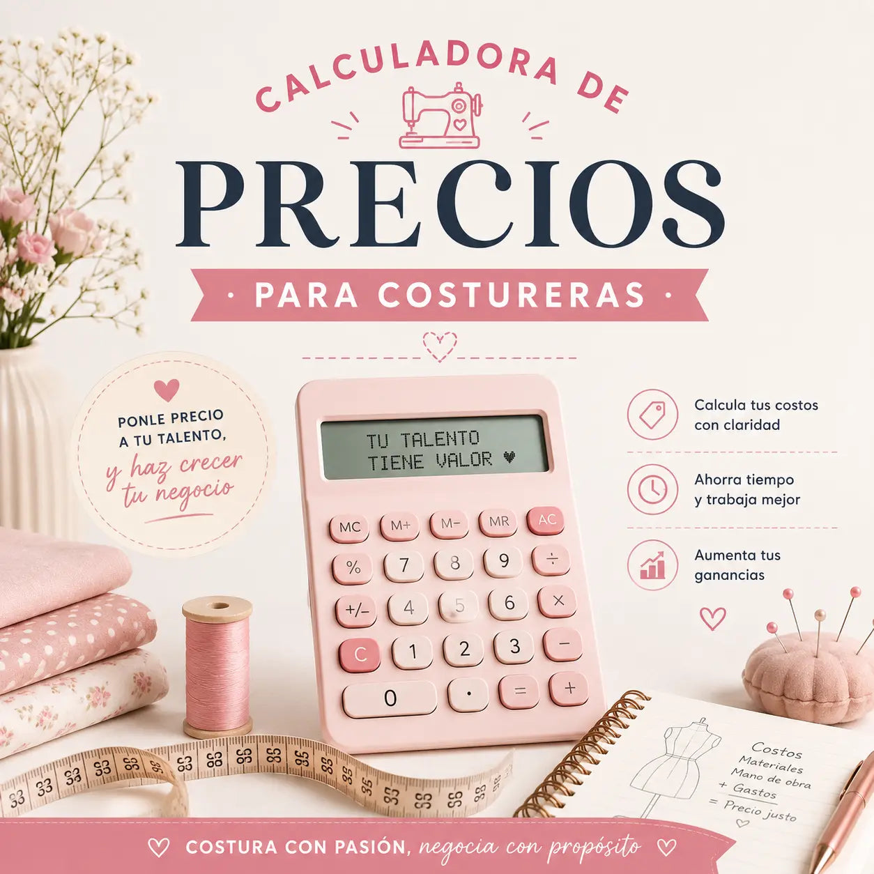 CALCULADORA DE PRECIOS PARA COSTURERAS