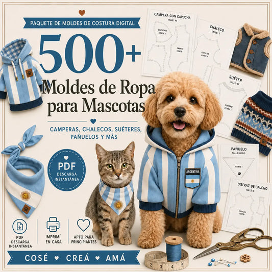 MEGAPACK +500 MOLDES PARA MASCOTAS + BONUS